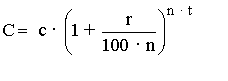 formula de inters compuesto de distintos periodos de capitalizacin