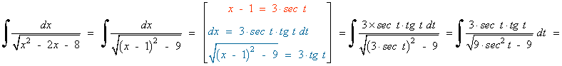 ejemplo sustitucion trigonometrica