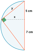 ejemplo aplicacion teorema del cateto y de la altura