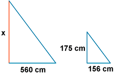 ejemplo semejanza triangulos rectangulos