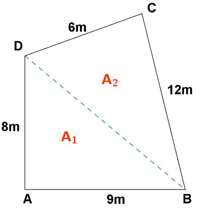 area paralelogramo heron