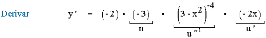 ejemplo derivacion numerador constante