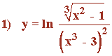 derivada funcion logaritmica