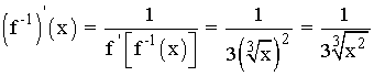 ejemplo derivada inversa