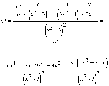 ejemplo derivada cociente