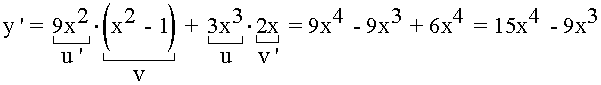 ejemplo derivada producto