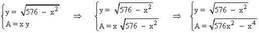 optimizacion area rectangulo