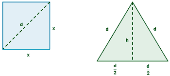 cuadrado y triángulo