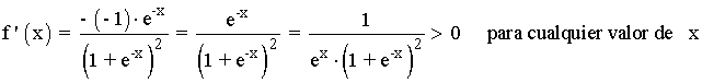 primera derivada funcion exponencial
