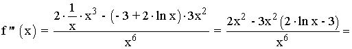 tercera derivada funcion logaritmica