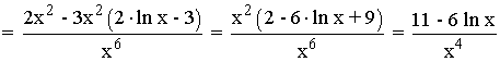 tercera derivada funcion logaritmica