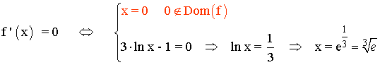primera derivada funcion logaritmica