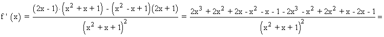 primera derivada funcion racional