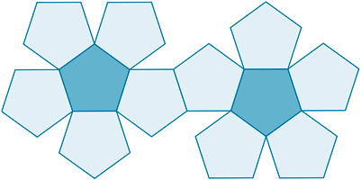 desarrollo plano del dodecaedro