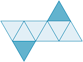 desarrollo plano del octaedro