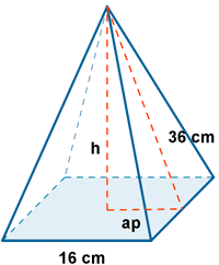 teorema de pitagoras en la piramide