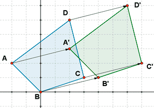 ejemplo de traslacion de una figura plana