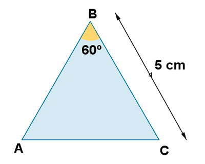angulo vectores triangulo equilatero