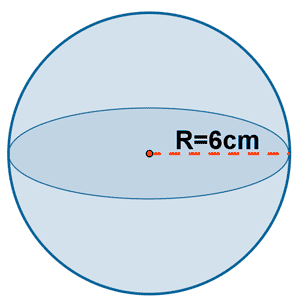 calcular el volumen de una esfera