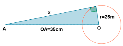 triangulo recntangulo en la circunferencia