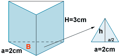 calcular volumen de un prisma recto