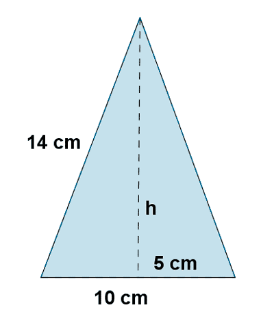 Area de un Perimetro un triangulo. Ejercicios teorema de pitagoras.