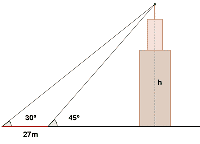 altura triangulo torre