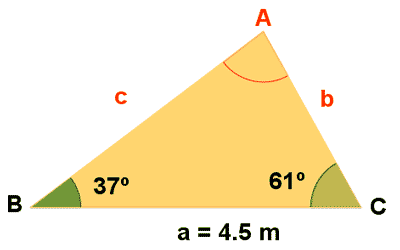 triangulo teorema seno