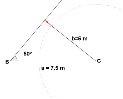 ejemplo triangulo sin solucion